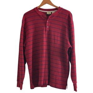 L.L. Bean Men’s Long Sleeve Striped Henley Shirt